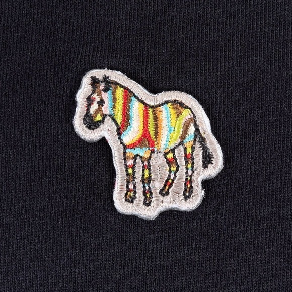 Paul Smith Organic Cotton Zebra Logo T-Shirt Men's Medium Black - Picture 3 of 6